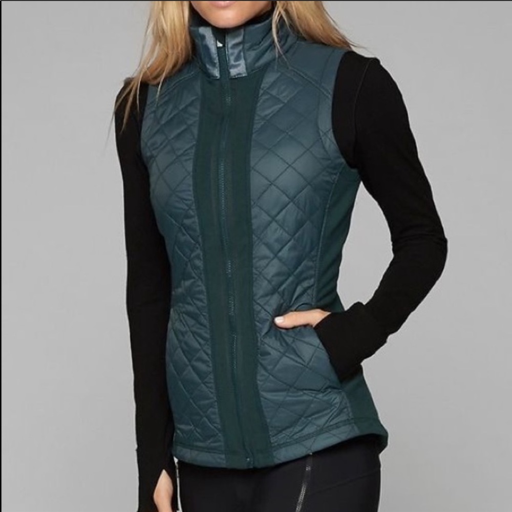 Athleta | Rock Springs Full Zip Green Vest L
